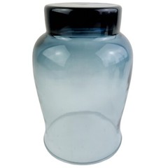 Vintage Libbey Tulip Dusky Blue Glasses Set of 4 Flat Tumbler Retro 12 oz 4.5″