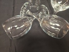 Pasabahce Tear Drop Yin Yang Turkish Mark Wine Glassware Set Of 4 Elegant Chic