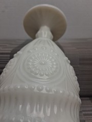 The Pioneer Woman Adeline Snow Goblet Tumbler Chalice Milk Glass White Gibson