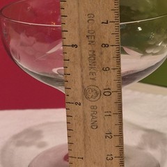 Set of 5 Vintage Princess House Etched Grape Champagne or Sherbet Glasses
