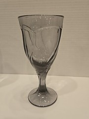 Vintage Noritake Sweet Swirl Amethyst Goblet Iced Tea Glass 7.25in 4 Pc. Set