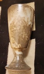 Set of 4 Email Vieux Gres de Vallauris Stoneware Goblets Made in France 5 OZ FP