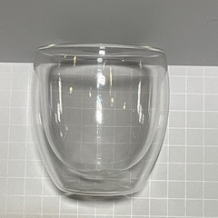 Bodum Double Wall Glass Tumblers Set of 2, 8 oz Clear Solid Color Round