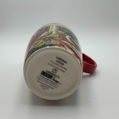 LANG Cardinal House Tall Latte Mug 18 oz Multicolor Holiday Birds Red