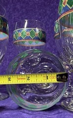 Pfaltzgraff Almaldi Iced Tea/Water/Wine Goblets 10 oz. Set Of 7. MINT