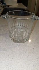 Vintage Cristal d’Arques 12 Piece Set w/8 Tumblers, 2 Flutes, 1 Carafe, 1 Bucket