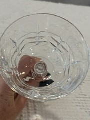 Vintage Set of 2 Cherbourg 24% French Lead Crystal Unit No. 3 Champagne/Sherbet