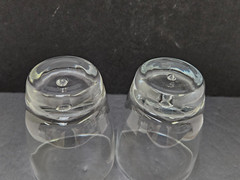 2 Bormioli Rocco Luna Double Old Fashioned Glass Tumblers DOF Controlled Bubble