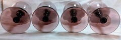 Vintage Majestic Plum Wine Glasses Set Of 4