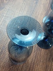 Vintage Lenox Blue Mist 7 1/4″ Wine Glasses Signed USA Made set of 5