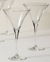 Lenox Crystal Tuscany Martini Glass Extra Tall 8.75” Set Of 2