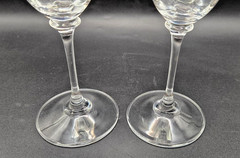 Mikasa «Stephanie» Fluted Champagne Glasses 8 1/2″ Crystal Swirl Optic-TWO (2)