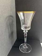 Mikasa Jamestown Clear Gold Trim Water Goblet 9 1/8” Replacement