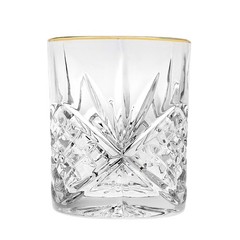 Godinger Double Old Fashioned Glasses Cups, Gold Banded – Dublin, Set Of 4 NA