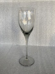 Noritake Royal Pierpont Gray Water Goblet Glass 9 1/4″ tall
