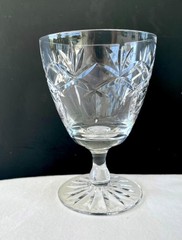2 VTG Webb Corbett Crystal 4” Wine/Cordials Glasses Prince Charles Pattern