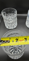 VTG Gorham HERITAGE Crystal Old Fashion Glasses Sparkling Hand Cut Set of 3