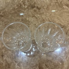 Set of 2 Cristal D’Arques Durand Longchamp Irish Coffee Mugs 4-1/2″ H x 2-1/2″ W