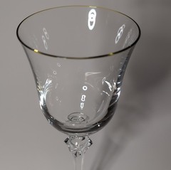 ONEIDA Tosca Wine Glass with Gold Rim