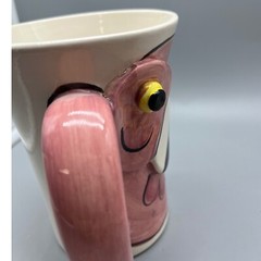 Vintage Double Creek Barwick signed whimsical Flamingo pottery Mug
