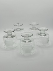 Toscany CLIPPER Sailing Ship Footed Tumbler Set of 5