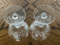 Waterford Millennium 2 Toasting Glasses Goblets 8″ Peace & Prosperity