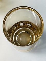 MCM Culver, LTD. Antigua Gold Highball Tumblers 5.5” 22 Karat Gold Set Of 7