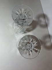 Godinger Shannon Dublin Crystal Iced Tea Water Goblets Heavy Fan Cut EUC