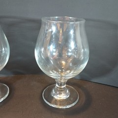 Libbey 2 Belgian Beer Glasses 6″ Tall Wine Glass Water Goblet