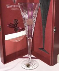 WATERFORD 12 Days of Christmas Two Turtle Doves Champagne Flute Wine Glass 10.5”
