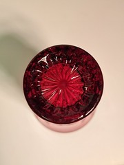 Red Shot Glass from Godinger Dublin Red crystal glass, starburst design
