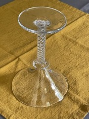 Simon Pearce Stratton Martini Glass Air Twist Stem