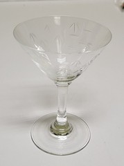 Noritake Sasaki «Bamboo» Crystal MARTINI COCTAIL GLASS 4 1/4″ Barware
