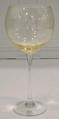 **NEW** Lenox Butterfly Meadow Yellow Etched Balloon Wine Glass 9” tall (FJ)