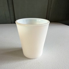 Small Vintage Opalescent Milk Glass Tumbler-Unmarked Mid-century