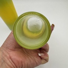 VTG Blendo Bermuda Twist Lemon Lime Glasses Yellow Green Collins Tumblers (2)