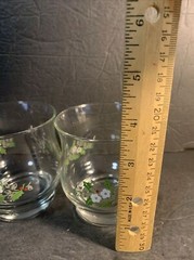 Set of 4 Pfaltzgraff Christmas Heirloom Juice – Rocks Glass 3 1/2″
