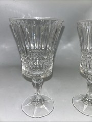 Vintage Fostoria Aspen Crystal Stem 2861) Two (2) Water Goblets Very Beautiful!