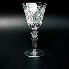 Russian Cut Crystal Cocktail Glass 4.5″ etched 3oz Gus Khrustalny 24% Lead Cryst