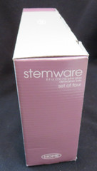 Set of 4 Home Bouquet 8 Fl Oz Wine Glass Stemware 2001 New in Box