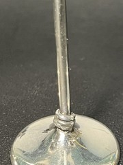 European Vintage 1950s Silverplate Gilt Cordial Goblets Set Of 3, 1.75×4.75”