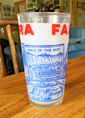 Vintage Souvenir NIAGARA FALLS Glass Iconic Images HAZEL ATLAS ~ Excellent!