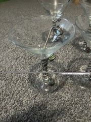 Vintage Martini Glasses Set set of 6
