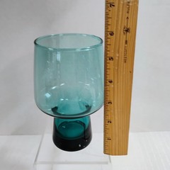 Vintage Turquoise Drinking Tumbler 5.5″ Barware Excellent!