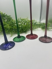 4 Vintage Cordial Glasses Long Stem 10” La Grande Bombay Glasses