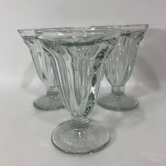 Vintage Libbey Footed Icecream Sundae Glasses Soda Shop 6oz Set Of (3) Pre-Owned