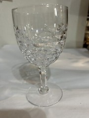 Stuard England Clifton Signed Crystal Water Goblets Stemware 6 1/8″, 14 Av