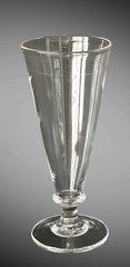 3 SIMON PEARCE Hand Blown Crystal Beer Pilsner Pedestal Drinking Glasses (7.5″)