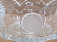 Vintage Fostoria Coin Glass Bowl ~ Avon 1977 ~ 91st Anniversary