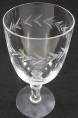 Fostoria Holly Clear Stem 6030 Set of Three Low Water Goblets